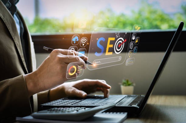 SEO digital marketing strategy concept
Search engine optimization with laptop
Business SEO tools and analytics
On-page SEO optimization visual
Modern SEO practices 2025 illustration