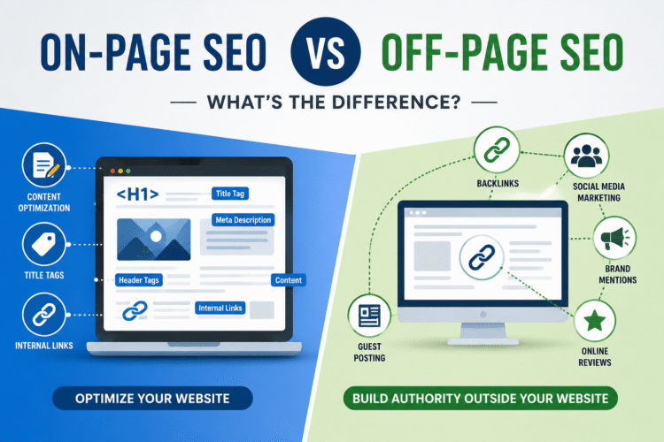 On-page SEO vs Off-page SEO | SEO