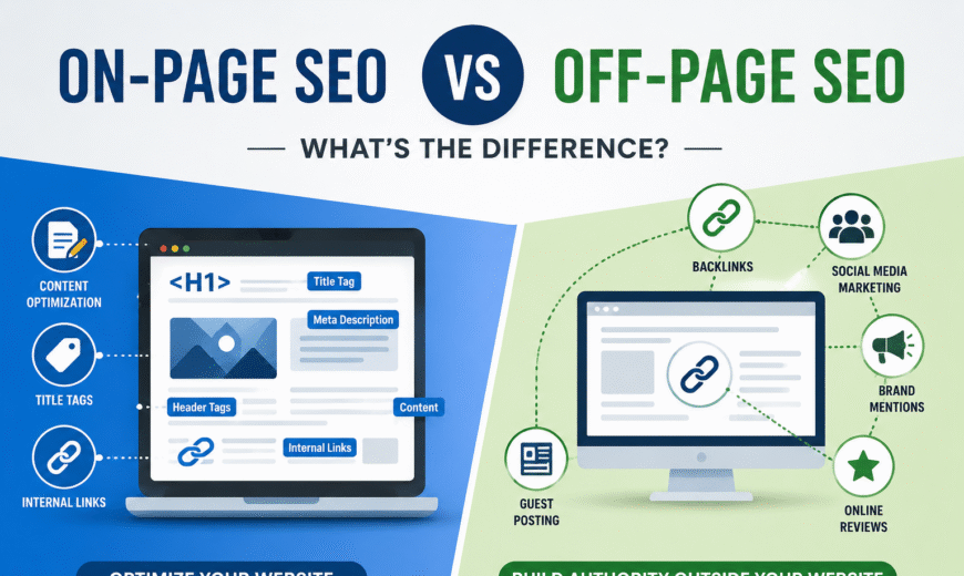 On-page SEO vs Off-page SEO | SEO