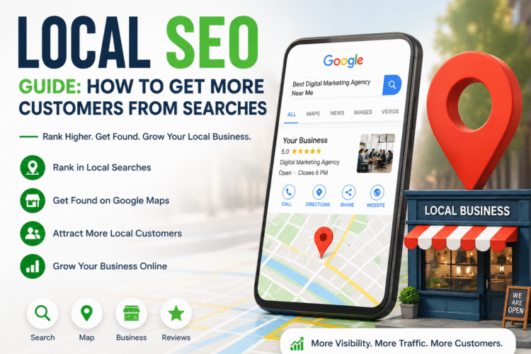 local SEO guide 2026 showing AI-powered Google local pack results on mobile"