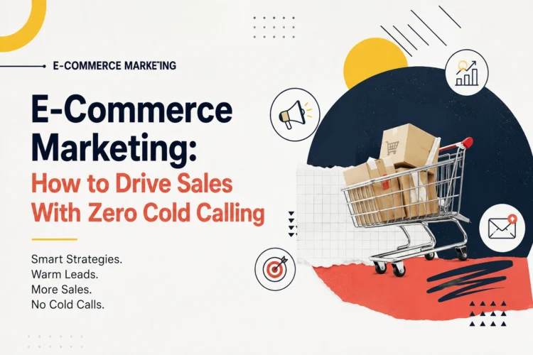 E-commerce marketing strategies to drive online sales without cold calling using email marketing, content marketing and lead nurturing techniques