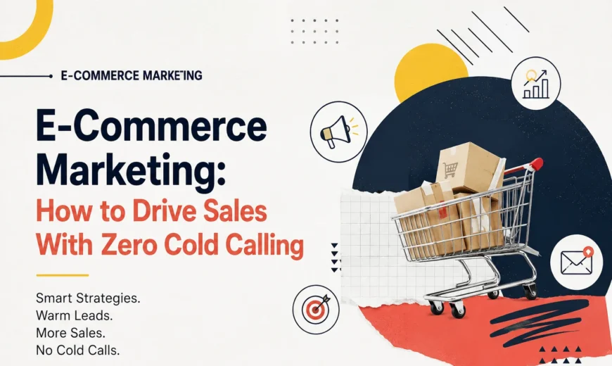 E-commerce marketing strategies to drive online sales without cold calling using email marketing, content marketing and lead nurturing techniques