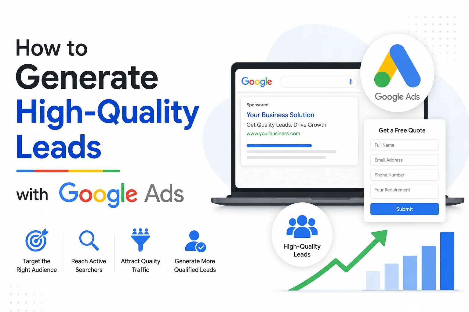 High-quality lead generation using Google Ads campaign strategy for business growth and qualified customer acquisition
