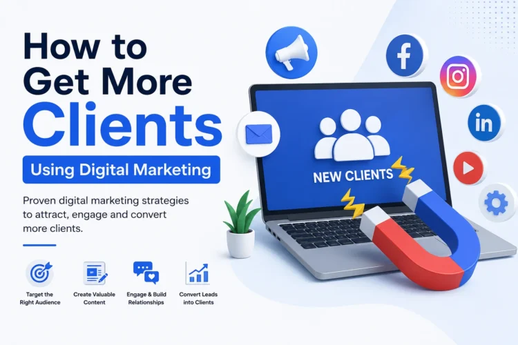 How to get more clients using digital marketing strategies for lead generation and online business growth