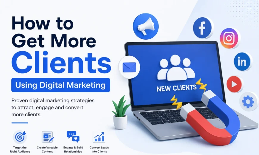 How to get more clients using digital marketing strategies for lead generation and online business growth