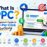 What is PPC advertising? Beginner's guide to pay-per-click marketing, Google Ads campaigns, and online advertising strategy.