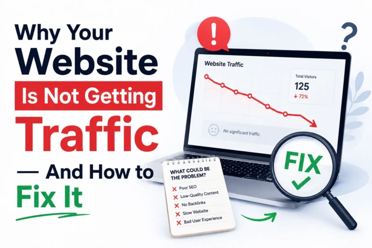 Why your website is not getting traffic and how to fix it with SEO optimization, website audit, and content marketing strategies