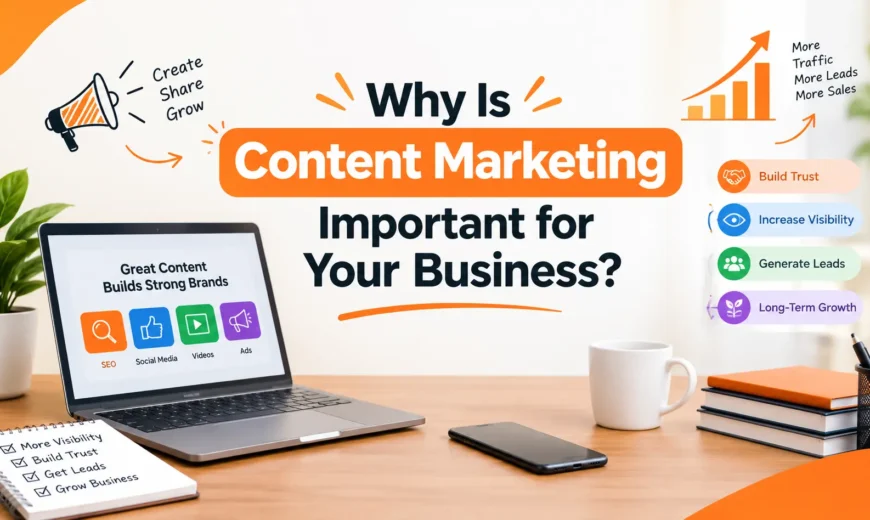 Why Is Content Marketing Important for Your Business? – building trust, increasing visibility, generating leads, and supporting long-term growth